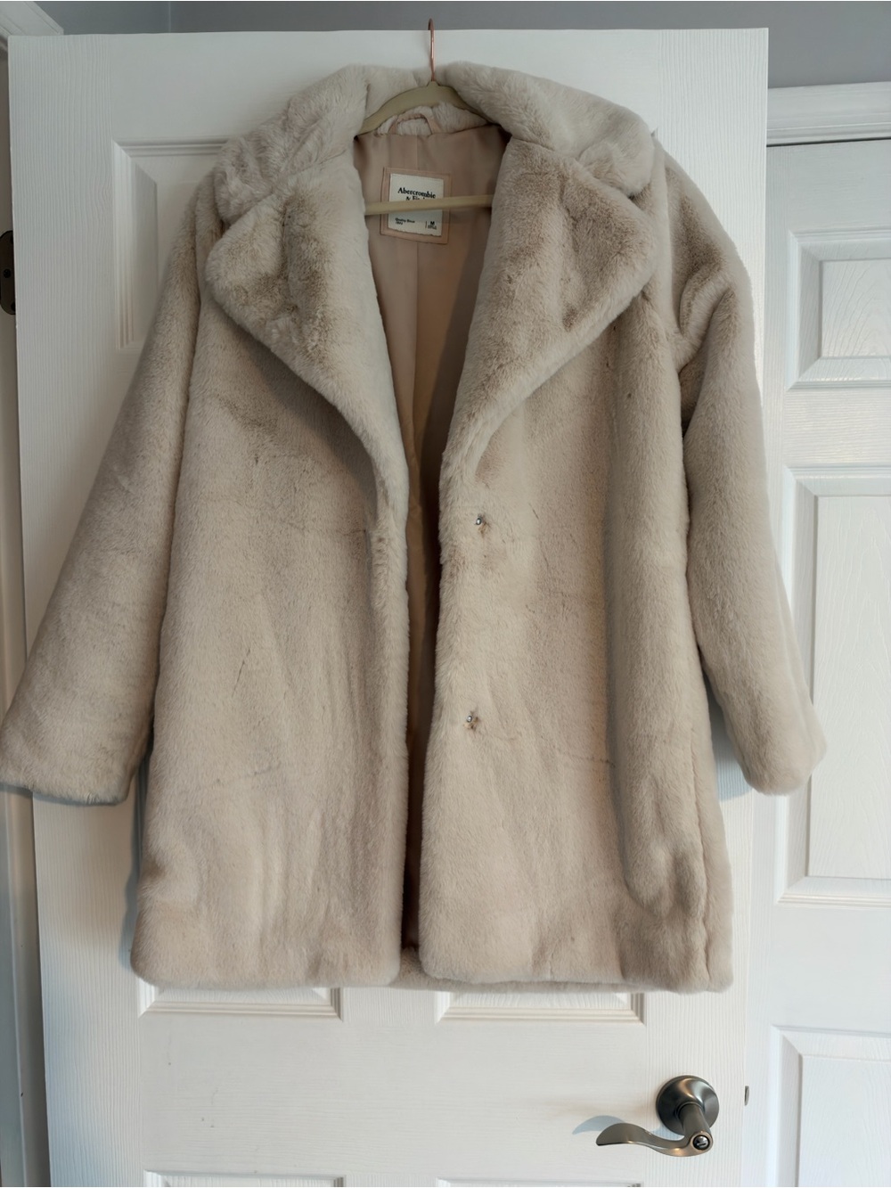 Abercrombie and Fitch faux fur collar coat
